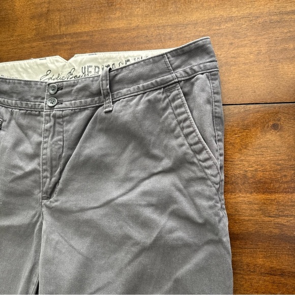 Eddie Bauer Cropped Pants Blakely Fit Women's 14 Gray Mid Rise Cotton Hiking - Picture 2 of 13